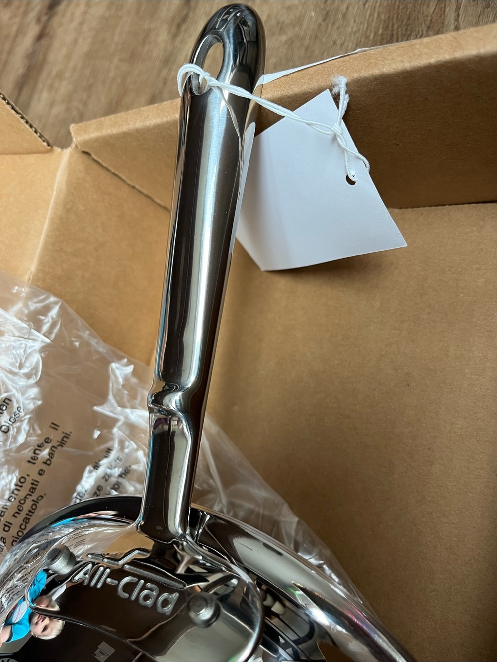 (D5) All-Clad Stainless Steel 8” Fry Pan, NEW - Picture 7 of 8